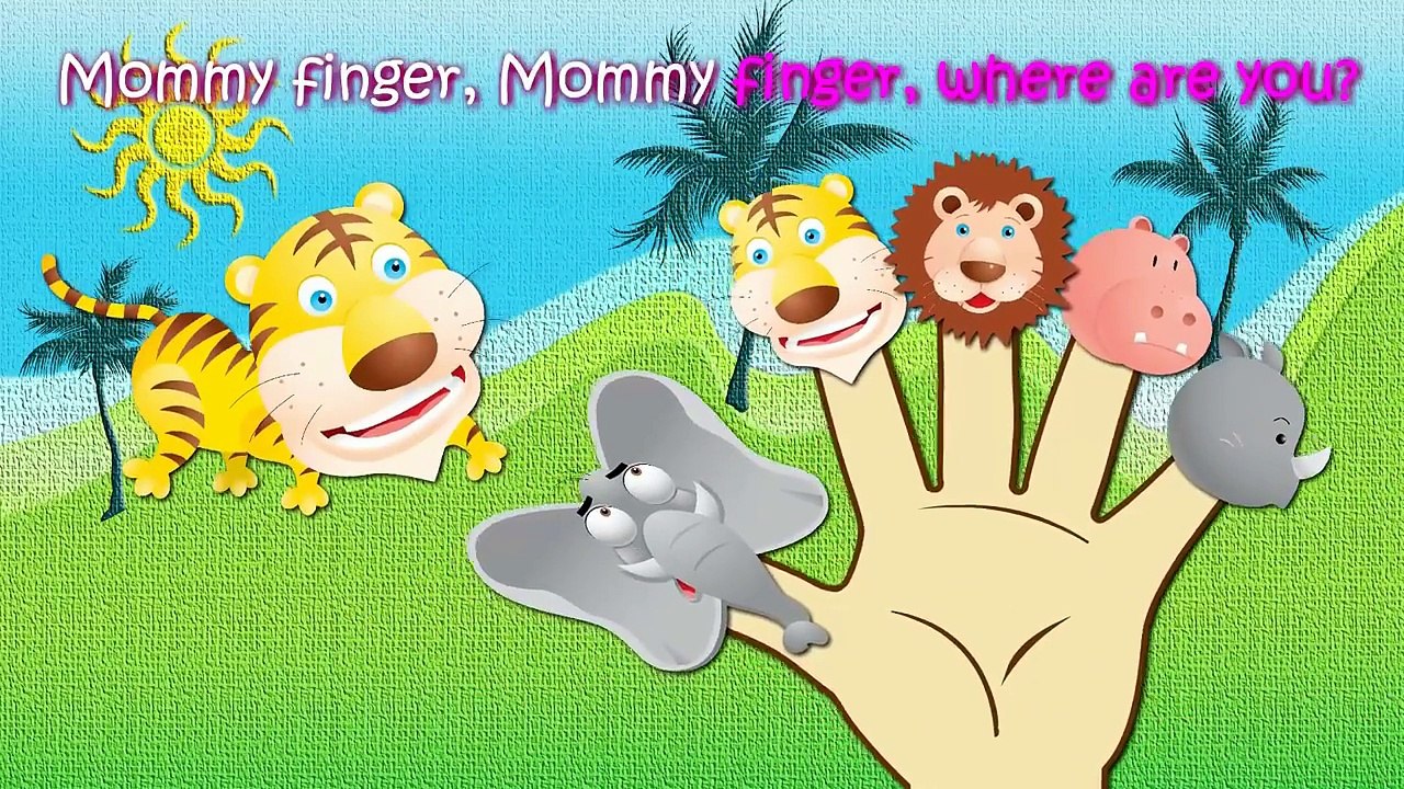 Диких Животных Finger Семья Потешки Песни