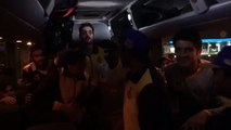 Quetta Gladiators celebrating with a hilariously awkward dance