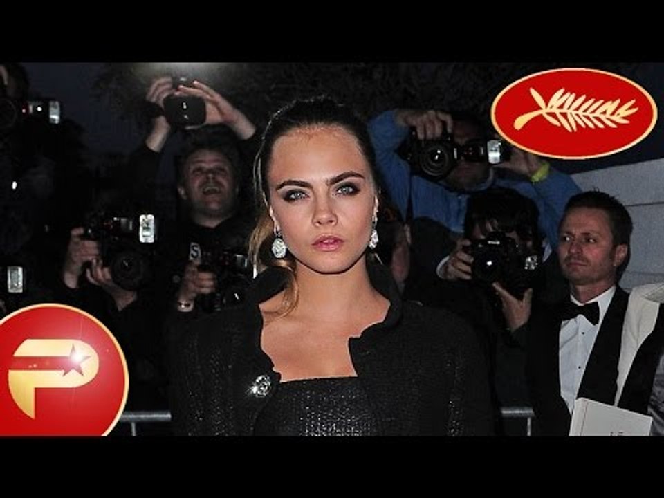 Cannes 2015 - Cara Delevingne sort avec sa girlfriend St.Vincent dans la nuit Cannoise