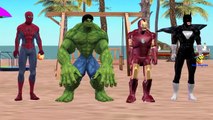 Batman Spiderman Hot Cross Buns Nursery Rhymes | Hulk Ironman Finger Family Rhymes For Chi