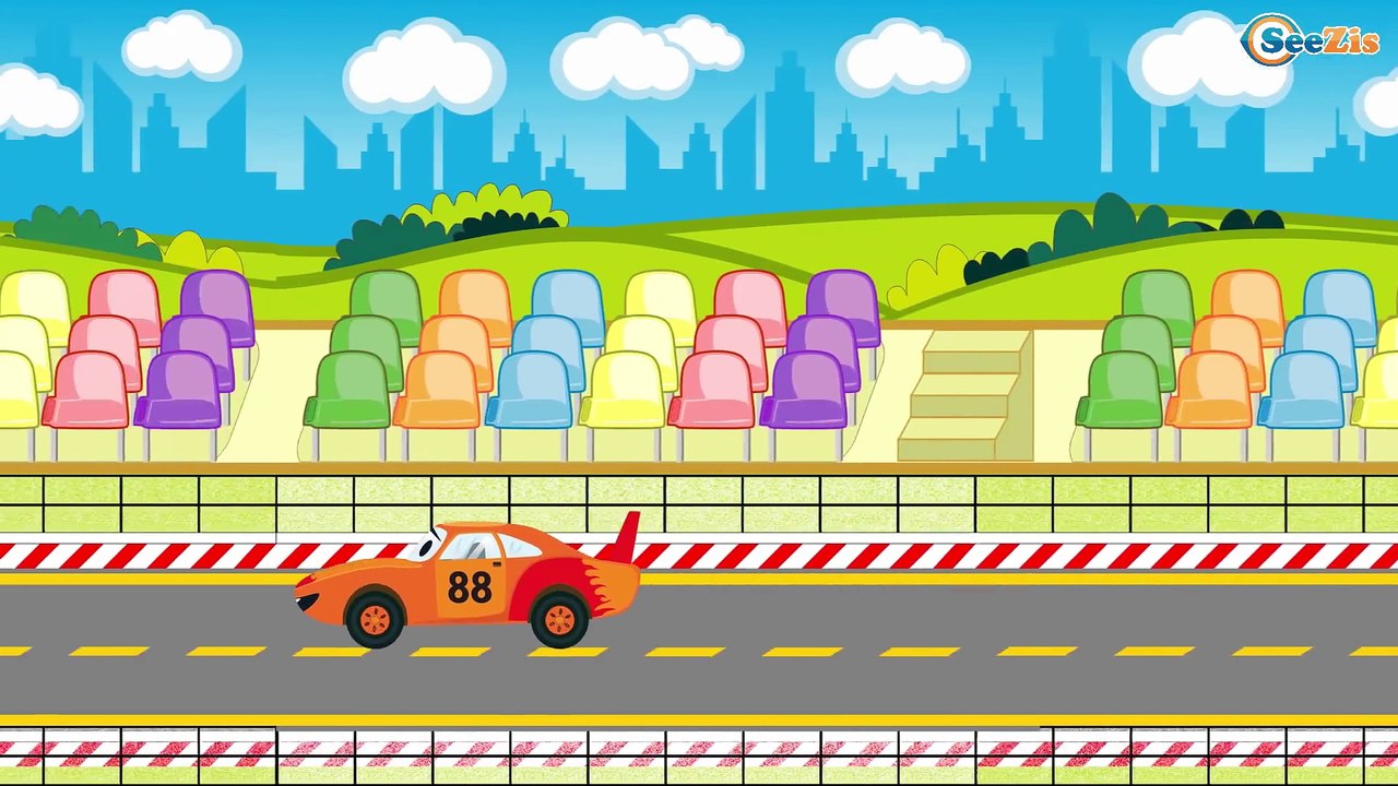 Cartoon for children - the Police Car in Cars Cartoons for children - Kids Cartoons
