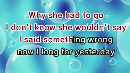 Yesterday - The Beatles - Karaoke