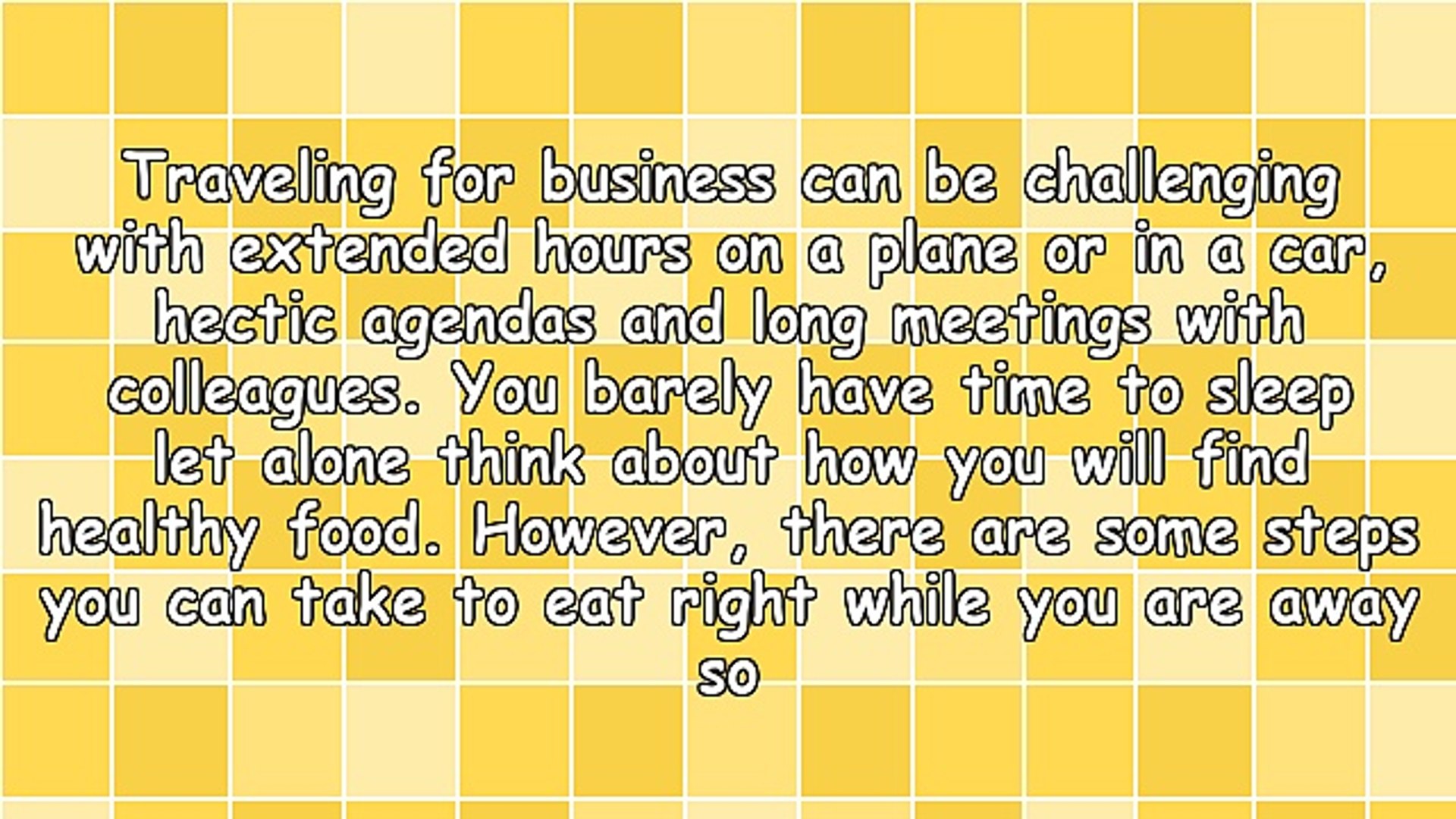 ⁣Eating Healthy (and on Budget) While Traveling for Business
