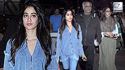 Jhanvi Kapoor & Sridevi Return From Dubai | SPOTTED At Airport