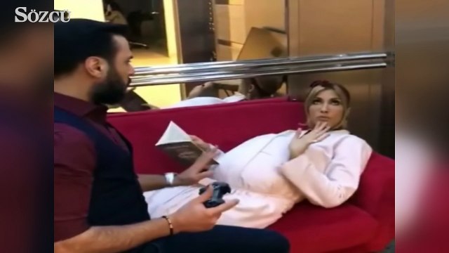 Alişan ve Çağla Şikel'den güldüren hamilelik videosu