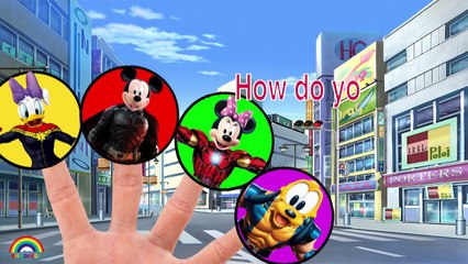 Mickey Mouse Marvel Super Heroes Hulk Iron Man Captain America Finger Family Nursery Lyrics