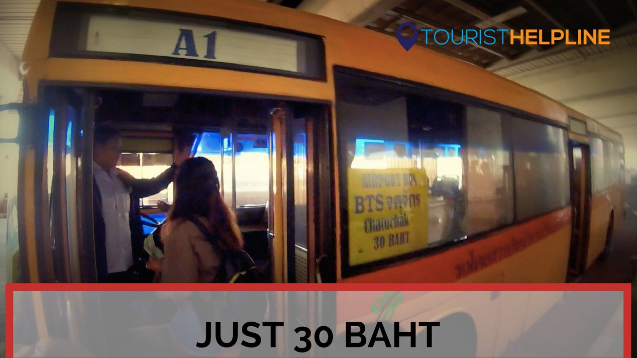 How to go from Don Mueang airport to Bangkok city : A1 Airport bus
