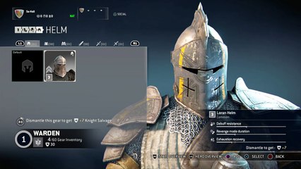 For Honor Choosing Your Armor and Weapons/Upgrades
