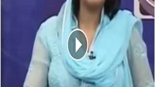 Maiza Hameed Pakistani Politician Talking At Live Show