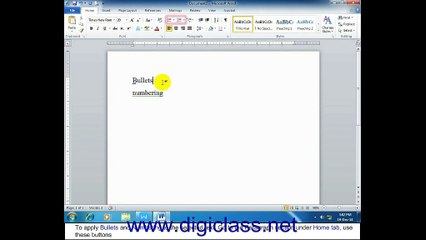 03BCC15-MS-word Bullets and Numbering (Free Online Word Training Course)