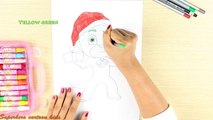 How to Draw Pj masks on Christmas Day: Gekko Santa deliver Presents - Coloring for Kids