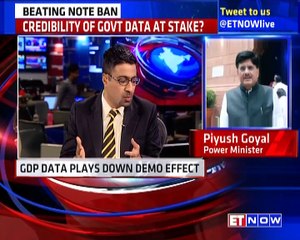 GDP Data Defies Demonetisation| In Conversation With Piyush Goyal
