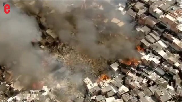 Brésil: la plus grande favela de Sao Paulo ravagée par un incendie