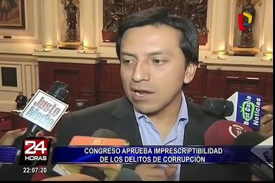Reacciones tras aprobación de imprescriptibilidad de delitos de corrupción