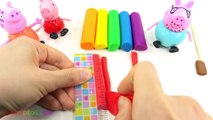 Play Doh Cooking Rainbow Popsicle Peppa Pig Toys Watch & Eat the Ice Cream Learn Colors