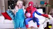 Frozen Anna LOSES her BIKINI Elsa Prank in Pool Spiderman vs Joker Harley Quinn Superhero in real