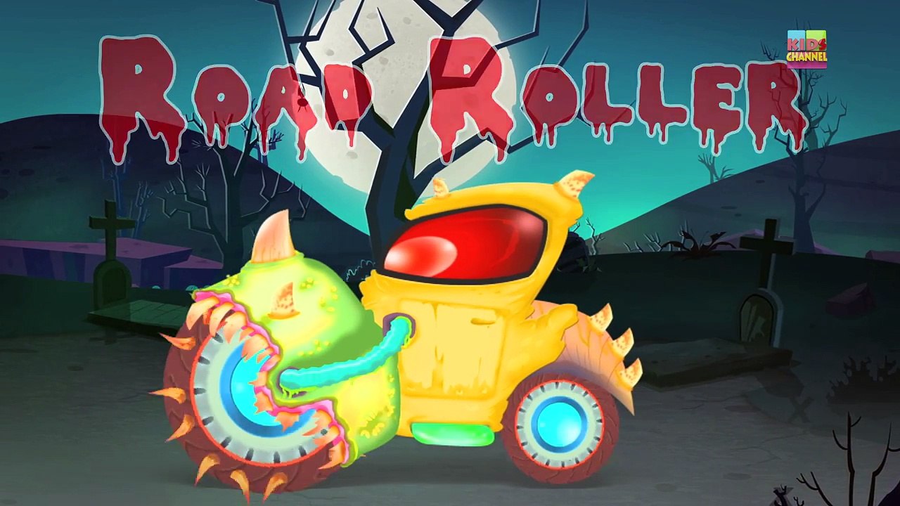 Scary Construction Vehicle _ Halloween cars and trucks _ Cars For Children-8TNtcrp8Wgc