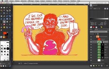 Tutorial Riso 1/3 - Convert a color image for risograph print with GIMP
