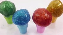 반짝이 아이스크림 액체괴물 만들기 액괴 얼리기 아이스바 흐르는 점토 슬라임 놀이 How To Make Glitter Ice Cream Slime Freeze