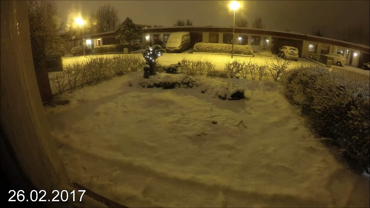 Quand ça neige en Islande, ça neige fort!  Timelapse incroyable