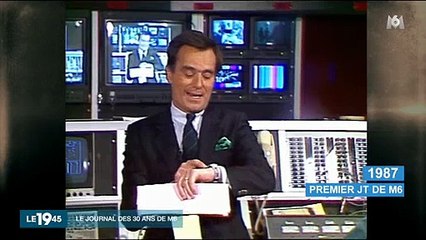 Pour ses 30ans, le 19/45 d'M6 diffuse les images de son tout premier JT en 1987 ! Regardez