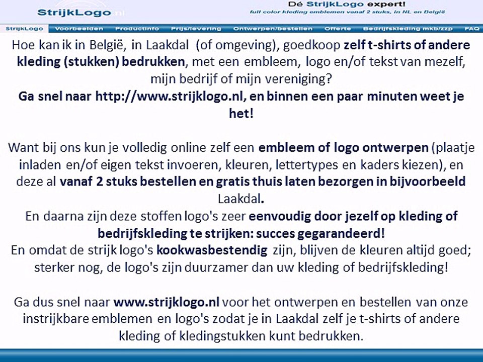Zelf kleding bedrukken Laakdal