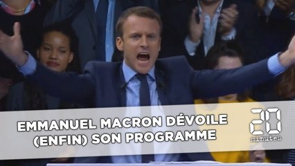 Emmanuel Macron dévoile (enfin) son programme