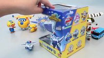 Wheels On The Bus | Super Wings Robot Transformer Planes Pororo Taxi Cars Toys | Kinder Su