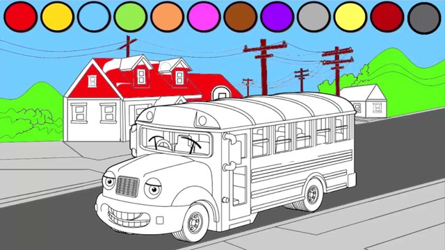 Learning Color for Kids! Fun and Educational for Kids School Bus and Home Coloring Book! Dido Kids TV.