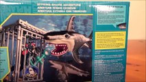 Extreme Shark Attack Adventure Set Diver Cage Great White & Tiger Shark by Animal Planet Sharknado-P46zaI8mJ58
