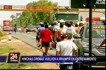 Universitario: hinchas vuelven a irrumpir en los entrenamientos