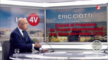 Eric Ciotti était l'invité des "4 Vérités" sur France 2