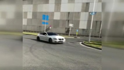Trafik Magandası Drift İçin Yolu Kapattı