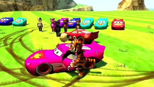 TALKING ANGELA Y TALKING TOM TRAJE de COLORES y RAYO MCQUEEN CARS ÉPICA de FIESTA de la Diversión de la Película y