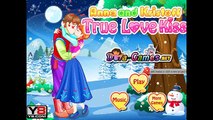 Принцесса Анна и Кристофф истинная любовь поцелуй Дисней замороженные игры для девочек