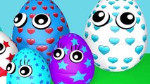 10 Surprise Eggs for Learning Colors | Helicopters | 3D Surprise Eggs Nursery Rhymes Songs