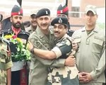 India, Pakistan troops exchange sweets on Eid at Wagah Border Amritsar