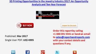 Ten Year Jewelry 3D Printing Market Forecasts Hardware, Materials, Software, and Services