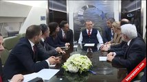 Cumhurbaşkanı Erdoğan Pakistan dönüşü uçakta gazetecilerle görüştü