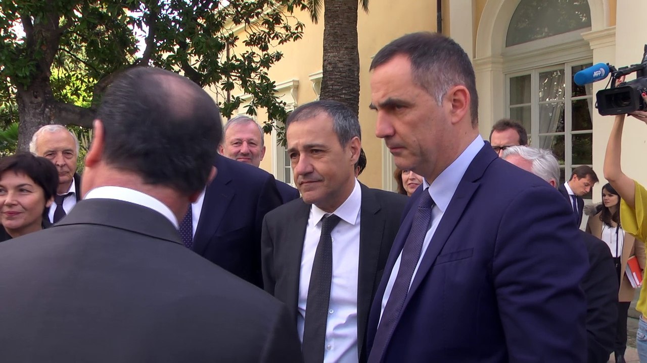 François Hollande en visite à Ajaccio