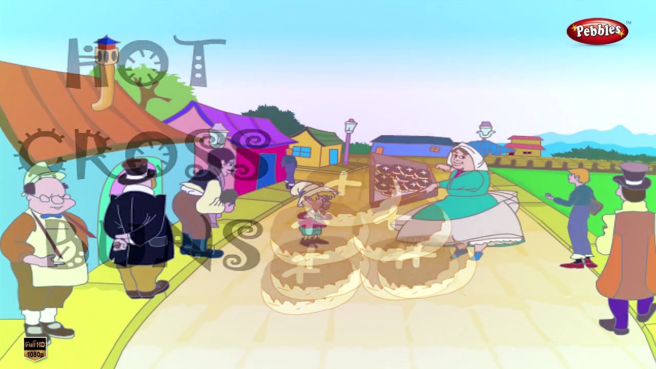 Потешки для детей HD | горячий крест булочки | потешки для детей в HD