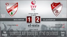 Boluspor 1-2 Elazığspor Geniş Maç Özeti
