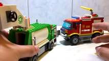 Garbage truck videos for children. Garbage Truck, trash truck, Fire trucks. Video with toy
