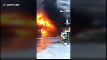 Major fire at 'auto spare parts' centre in southern China