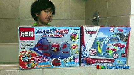 Color Changers Tomica Fire Truck Police Car Disney Cars Splash Speedway Lightning McQueen Bath Toys