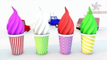 Learning Colors with 3D Soft Ice Cream for Kids Children Toddlers - EvanKids