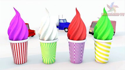 Learning Colors with 3D Soft Ice Cream for Kids Children Toddlers - EvanKids