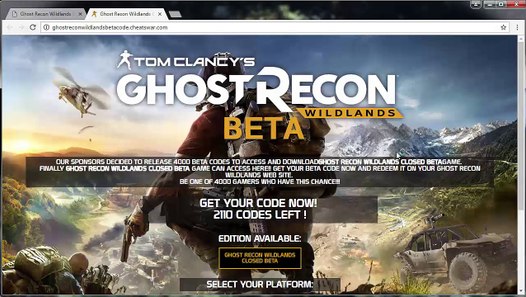 Ghost Recon Beta Key Generator
