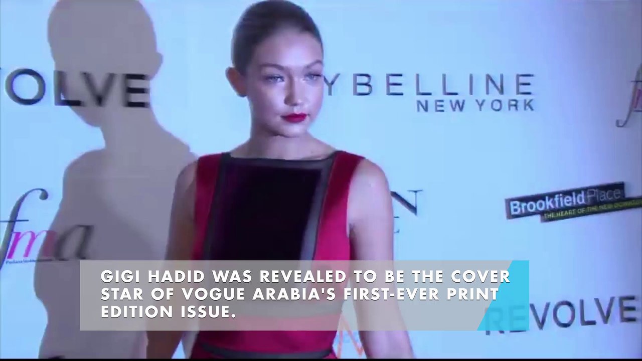 Gigi Hadid covers the very first issue of Vogue Arabia