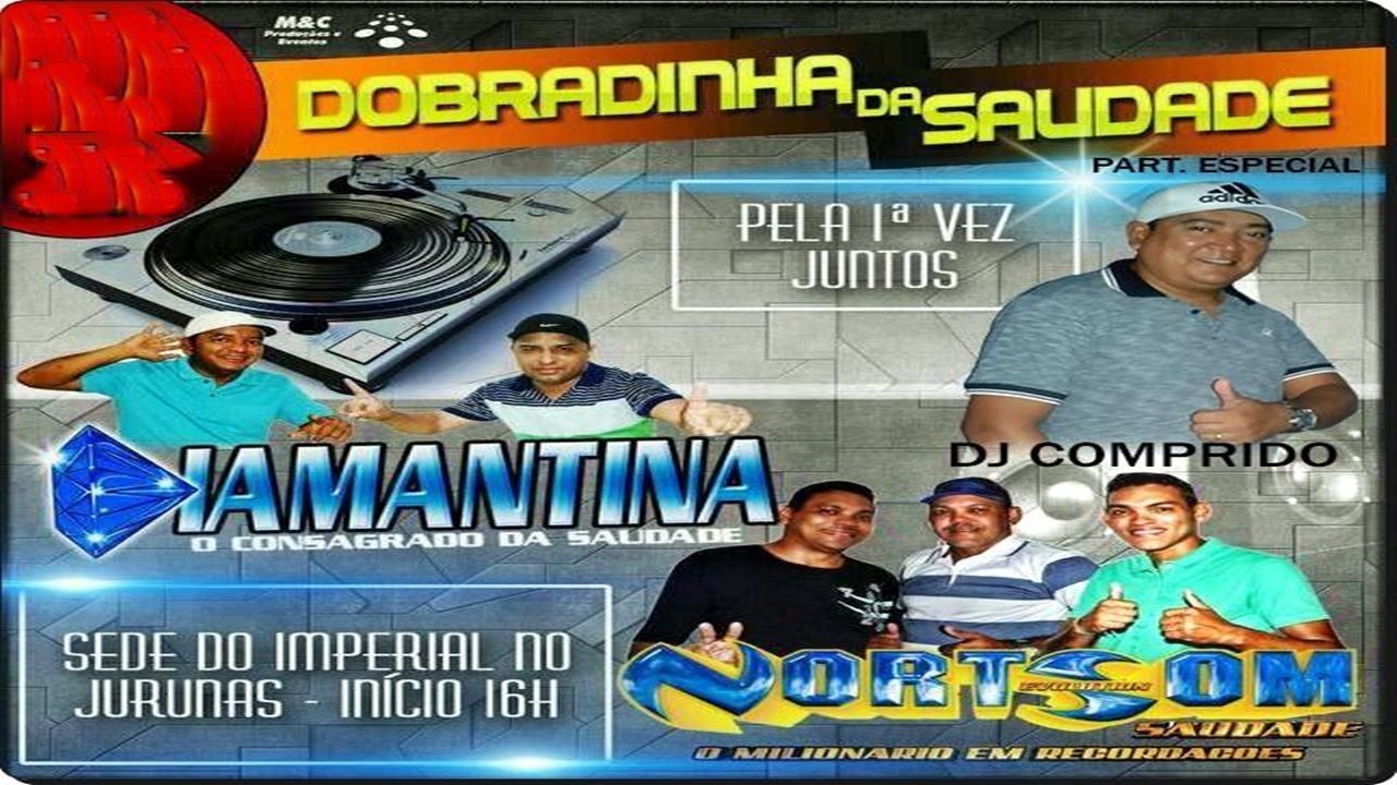 CD SAUDADE NORT SOM SAUDADE AO VIVO NO IMPERIAL DJ COMPRIDO